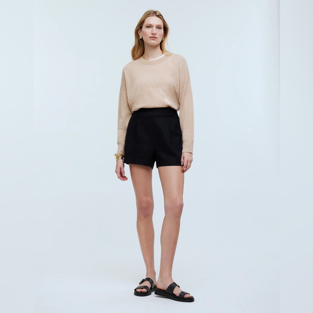 NWT Madewell Clean Pull-On Shorts in 100% Linen